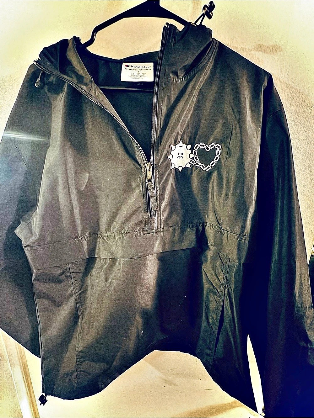 Doctor Jeep "Chain Heart" Embroidered Champion Packable Jacket - Rare Merch